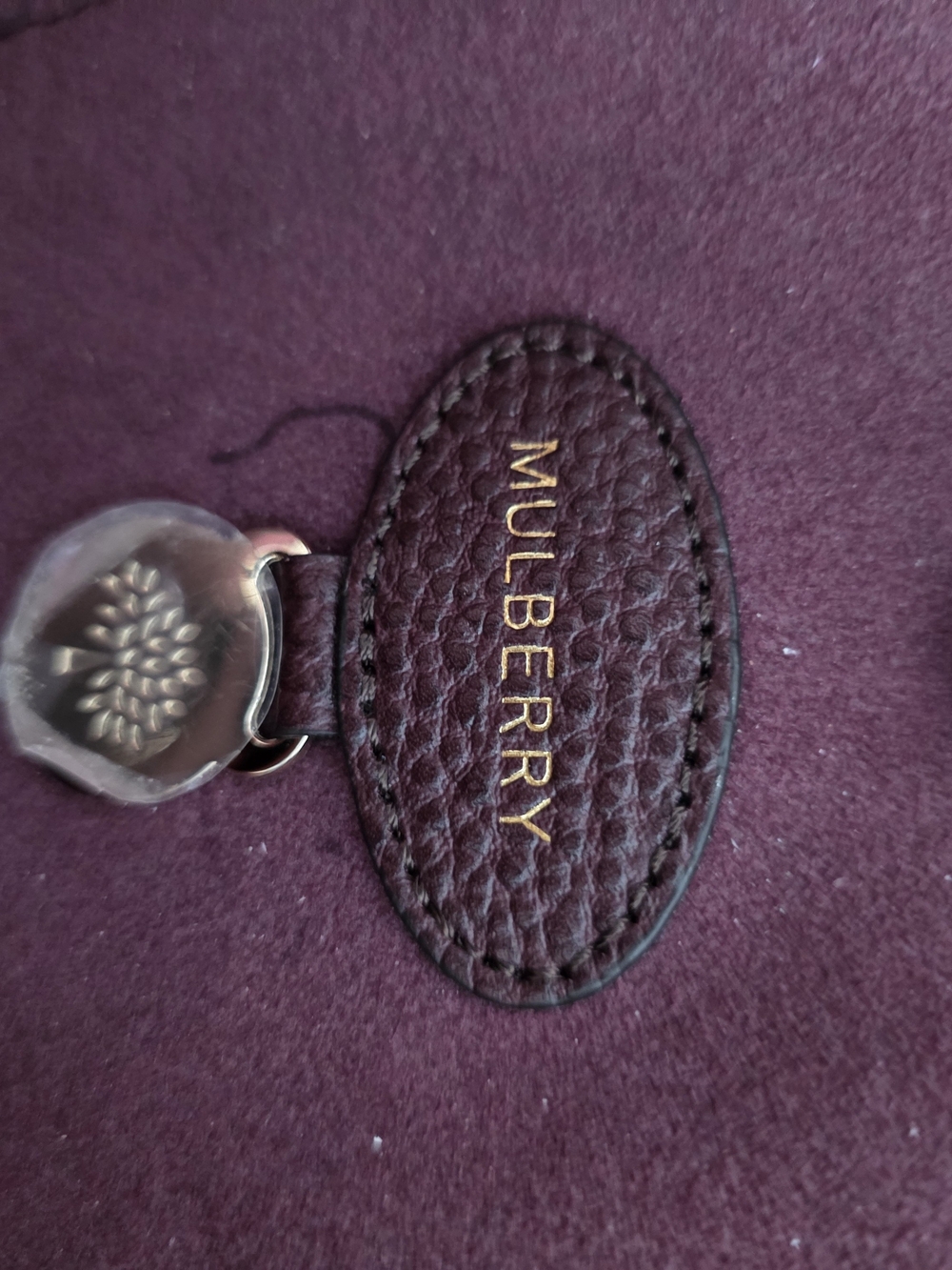 MULBERRY Bayswater Leather Tote Bag in Deep Burgundy/oxblood - Picture 7 of 11